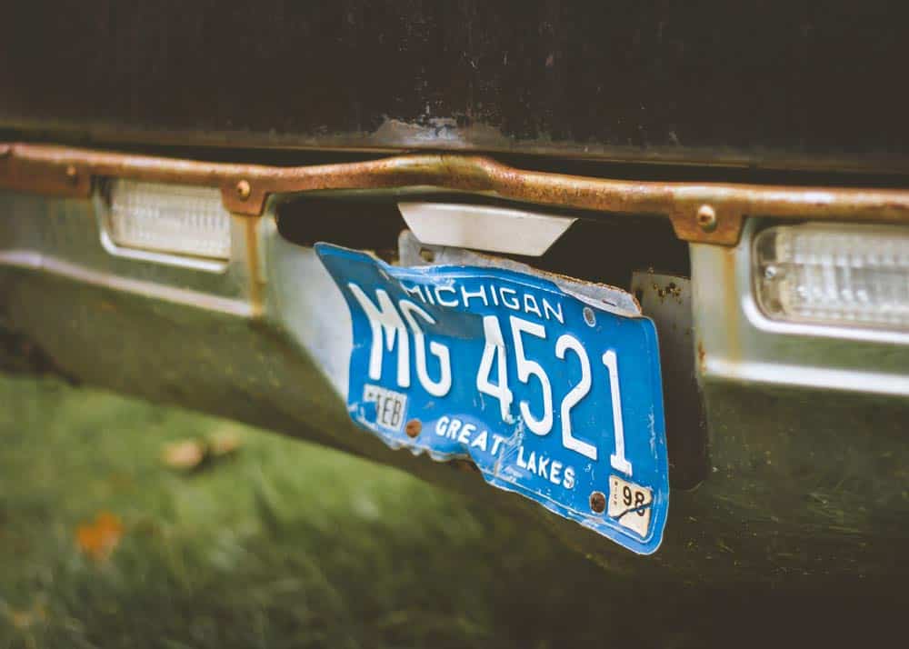 Michigan License Plate